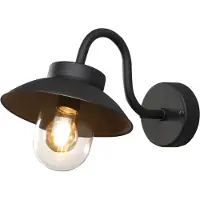 Konstsmide Applique da esterni Vega Mini, 22 cm, nero