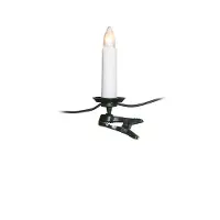 Konstsmide - Catena ad albero, lampadine superiori, spina separabile, 25 lampadine trasparenti, 230V, interno, cavo verde ; 2032-000