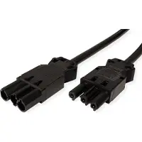 Bachmann Prolunga per dispositivi GST18-3 spina/accoppiamento, senza alogeni, nero, 3 m