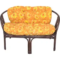 Möbel Direkt Online Panca in rattan con cuscino Sonja