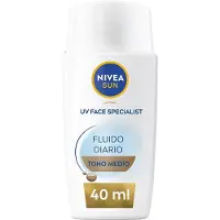 Nivea Crema Solare Per Il Viso Sun Daily Fluid Spf50 Medium Tone 40ml