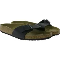 Birkenstock - Pantofole in materiale sintetico - Madrid Birko-Flor Regular Black per Uomo in Pelle - Taglia 43 - Nero