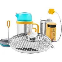 BioLite CampStove 2+ Complete Cook Kit, bruciatore a legna con power bank e accessori