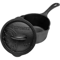 Petromax Cast Iron Casserole Dish with Lid (Ø 17 cm, grigio/nero)