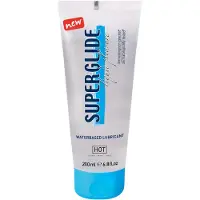 Hot Lubrificante Superglide Liquido Piacevolezza A Base D´acqua 200ml