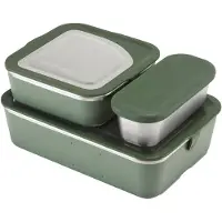 Klean Kanteen Rise Family Food Box Set Contenitori per alimenti (1626 ml, grigio)