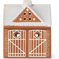 Kähler Portacandele Gingerbread Light House H11.5 Cm