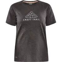 Craft Women's Pro Trail Wool S/S Tee Maglia da corsa Donna (S, grigio)