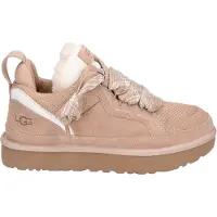 Ugg - Sneakers calde in camoscio - W Lowmel Sand per Donne in Pelle - Taglia 37 - Beige