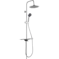 Schutte Set doccia AQUASTAR SCHÜTTE, sistema doccia con doccia a pioggia e mensola, cromo/antracite
