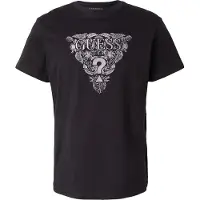 Guess Marciano GUESS Eco Ss Cn Flower Embro T Jet Black A996 Taglia: XS | T-shirt stampate Outlet | Uomo | Nero