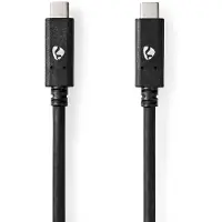 Nedis Ccgw64750bk10 Cavo Usb 3.2 Gen 2 Usb-c M-usb-c M 4k A 10gbs Nichelato 1 M 100w 60hz