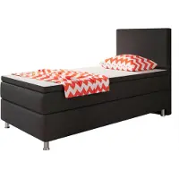 Inter Trading Inter Handels box spring letto Berlin, 90x200, nero