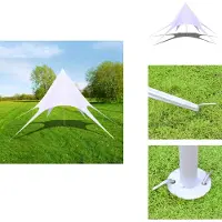 vidaXL Gazebo da giardino esagonale a stella 10 m - Gazebo e tendoni per feste