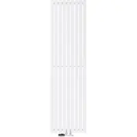 LuxeBath Stella Design radiatore a pannello attacco centrale 480 x 1800 mm Bianco con set di attacchi incl. termostato Parete d'angolo Bianco - Piatto, senza elemento riscaldante
