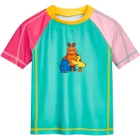 Playshoes Protezione dai raggi UV 'Die Maus Freunde' giallo / verde neon / arancione / rosa