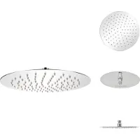 vidaXL Soffione doccia a pioggia in acciaio inox 25 cm rotondo - Soffioni doccia