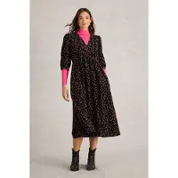 White Stuff Lucy Cord Dress Black Print Taglia: 8 REGULAR | Abiti Midi Outlet | Donna | Nero