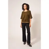White Stuff Viola Velvet Top Mid Chartreuse Taglia: 10 | Magliette intime Outlet | Donna | Verde