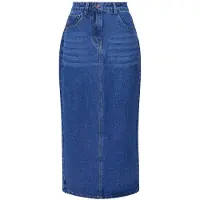 French Connection Denim Midi Back Split Skirt Sz18 Vintage Taglia: 6 | Gonne di jeans Outlet | Donna