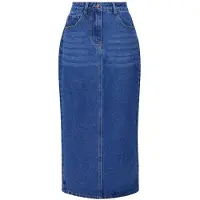 French Connection Denim Midi Back Split Skirt Vintage Taglia: 6 | Gonne di jeans Outlet | Donna