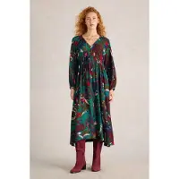 White Stuff Izzy Midi Dress Green Print Taglia: 6 PETITE | Abiti Midi Outlet | Donna | Verde
