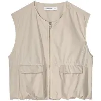Summum Woman Gilet Summer Plain Weave Pebble Beige Taglia: XS | Gilet Outlet | Donna | Marrone