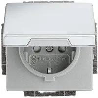 Busch-Jaeger SCHUKO presa inserto in acciaio inox 20 EUKB-866