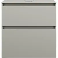 Burgbad Lin20 Meuble sous-lavabo avec plan de toilette, 2 tiroirs, 602x487x661mm, WWYI060F5352, WWYI060F5352