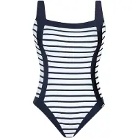 Sunflair Costume intero blu scuro / bianco