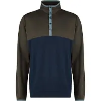 Stoic Merino260 MMXX.Göteborg Snap Pullover in lana merino (XL, blu)