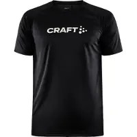 Craft Core Unify Logo Tee Maglia funzionale Uomo (S, nero)