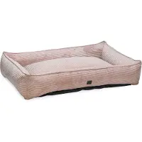 Designed By Lotte Letto reclinabile rosa a coste, dimensioni: 120 x 80 x 23 cm