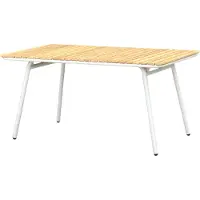 Garden Pleasure Tavolo da giardino CARMEL 150x90cm piano in teak tavolo da giardino tavolo da pranzo