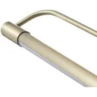 FABAS LUCE Applique LED Rapallo, ottone, IP44, 40 cm