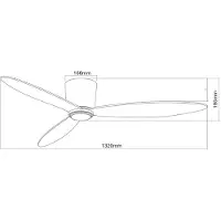 Beacon Lighting Ventilatore da soffitto Beacon Airfusion Radar bianco Ø 132 cm silenzioso
