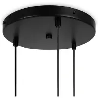 Maytoni Lampada a sospensione Forma base, nero, Ø 40 cm, vetro a 3 luci