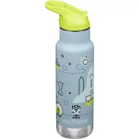 Klean Kanteen Kid's Classic Narrow VI Flip Sport Bottiglia termica Bambini (355 ml, turchese)