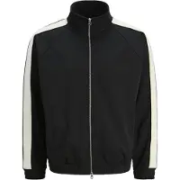 Jack & Jones Felpa Girocollo Con Zip A Righe