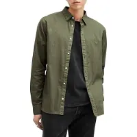 AllSaints Hawthorne Ls Shirt Fleur Green Taglia: XXL | Camicie Casual Outlet | Uomo | Verde