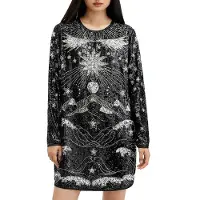 AllSaints Noushka Emb Dress Black/silver Taglia: 2 | Abiti Mini Outlet | Donna | Nero