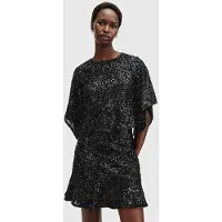 AllSaints Ivy Emb Top Black Taglia: 10 | Magliette intime Outlet | Donna | Nero