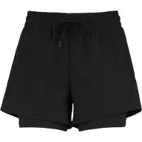 Heber Peak Women's WildwoodHe. 2in1 Shorts Pantaloncini da running Donna (XS, nero)