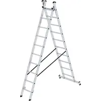 MUNK Günzburger Steigtechnik Scala multiuso a 2 pioli con traversa nivello 2x10 pioli