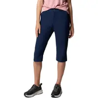 Columbia Women's Leslie Falls Knee Pant Pantaloncini Donna (6 - Length: 18'', blu)