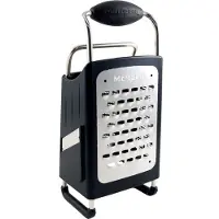 Microplane Box Grater, grattugia a 4 lati, nero