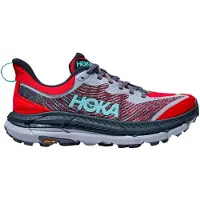 Hoka One One - Scarpe trail - Mafate Speed 4 W Cerise / Stormy Skies - Taglia 36 2/3 - rosso