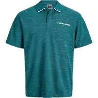 Jack & Jones Maglietta 'JCOLogan' verde scuro / bianco