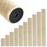 Eyepower palo in sisal da 60 cm per tiragraffi Palo di ricambio M10 - Ø 7,1 cm Palo in sisal Tirograffi