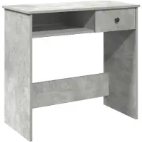 vidaXL Scrivania grigio cemento 80x40x75 cm materiale a base di legno